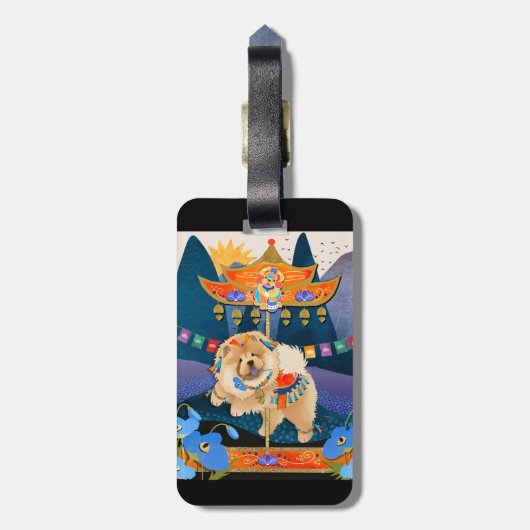ZEN CARNIVAL Chow - Gepäckmarke Gepäckanhänger (Rückseite vertikal)