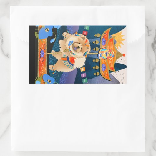 ZEN CARNIVAL Chow RECTANGLE Sticker (Tasche)