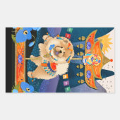 ZEN CARNIVAL Chow RECTANGLE Sticker (Vorderseite)