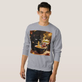 Zen Cat and the Unexpected Touchdown Sweatshirt (Vorne ganz)
