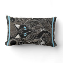 Zen Cat Companion, New Moon Blue Strip