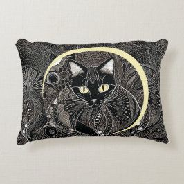 Zen Cat Companion, New Moon Dekokissen