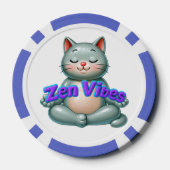 Zen Cat Karten Pokerchips (Rückseite)