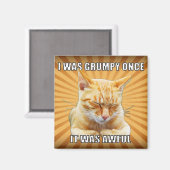 Zen Cat Magnet (Vorderseite/Rückseite)