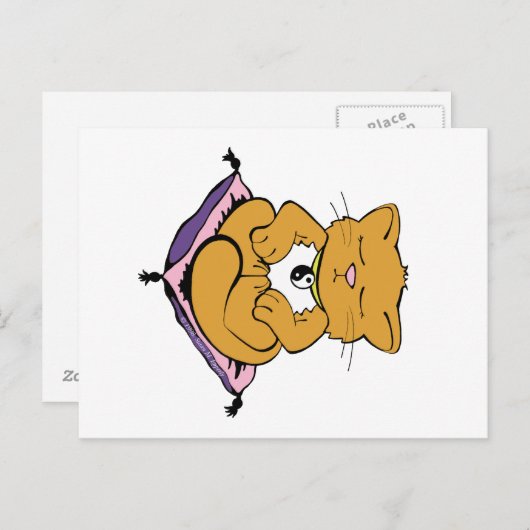Zen Cat Postkarte (Vorne/Hinten)