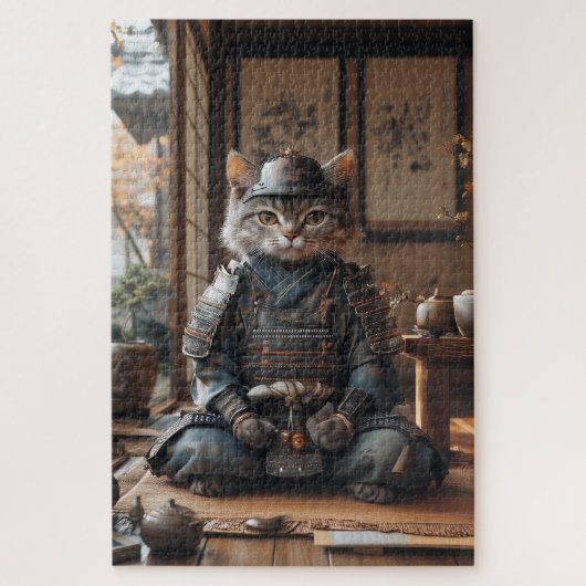 Zen Cat Samurai Puzzle (Vertikal)