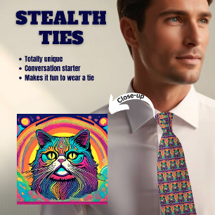 Zen Cat Stealth Novelty Krawatte