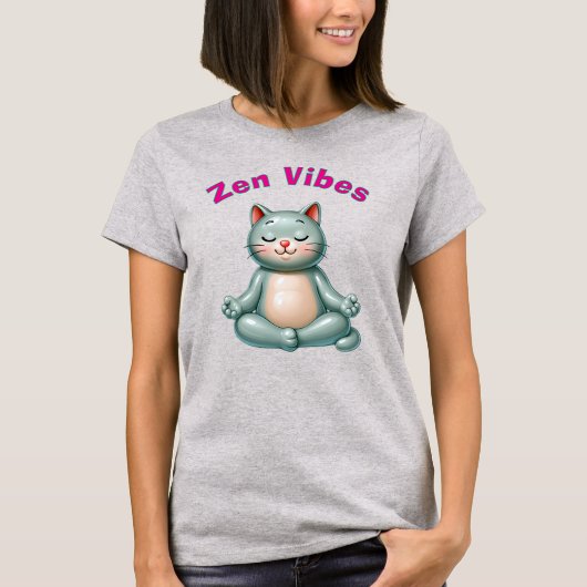 Zen Cat Tee (Vorderseite)