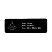 Zen Cat - Text im Sanskrit-Stil. (Vorne)