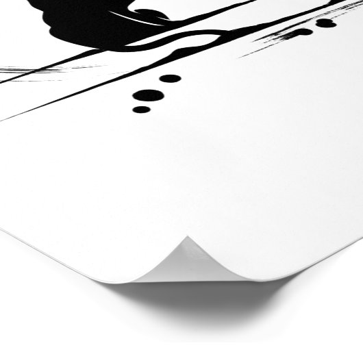 Zen Cat's Meditationspopster Poster (Ecke)