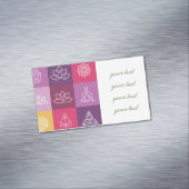 Zen, chakra, Yoga, Frieden, Ohm, tranquilty, Magnetische Visitenkarte (Beispiel)