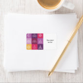 Zen,Chakra,Yoga,Ruhe,Ohm,Ruhe,Lotus,Meditat Adressaufkleber (Insitu)