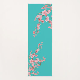 Zen Cherry Blossom Watercolor Yoga Mat Yogamatte