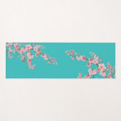 Zen Cherry Blossom Watercolor Yoga Mat Yogamatte (Vorderseite (Horizontal))