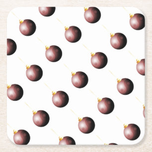 Zen Christmas Designs Rechteckiger Pappuntersetzer