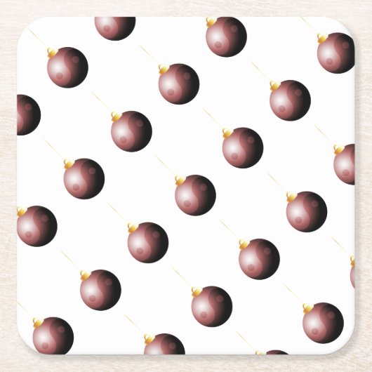 Zen Christmas Designs Rechteckiger Pappuntersetzer (Vorderseite)