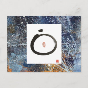 Zen Circle Abstrakt Postkarte