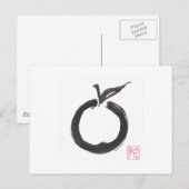 Zen Circle Apple Postkarte (Vorne/Hinten)