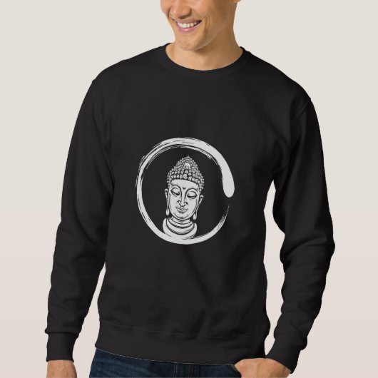 Zen Circle Buddha Sweatshirt (Vorderseite)
