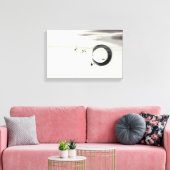 Zen Circle Enso Koi Brush Painting Art Leinwanddruck (Insitu (Wohnzimmer))