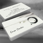 Zen Circle Enso Koi Brush Painting Art Visitenkarte