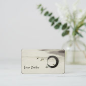 Zen Circle Enso Koi Brush Painting Art Visitenkarte (Stehend Vorderseite)