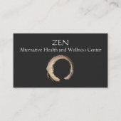 Zen Circle Enso Yoga und Meditation Buddhist 3 Visitenkarte (Vorderseite)