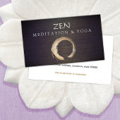 Zen Circle Enso Yoga und Meditation Buddhist Visitenkarte