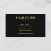 Zen Circle Imitats Gold Foil Visitenkarte (Rückseite)