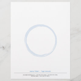 ZEN CIRCLE in SKY BLUE Letterhead Briefbogen