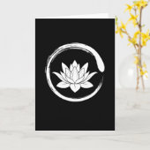 Zen Circle Lotus Karte (Gelbe Blume)