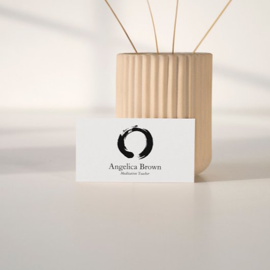 Zen Circle Mediation Business Card Visitenkarte