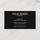 Zen Circle Meditation Spirituell Visitenkarte (Rückseite)