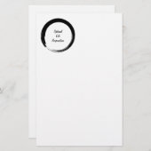 Zen Circle mit Logo v2 Briefpapier (Vorne/Hinten)