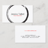 ZEN CIRCLE mit schwarzer und weißer Visitenkarte (Vorne/Hinten)