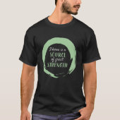 Zen Circle Symbol Silence Strength Gift T-Shirt (Vorderseite)