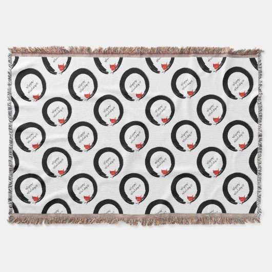 Zen Circle with Christmas Kardinal Decke (Vorderseite)