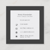 Zen Circle | Yoga Instructor | Meditation Telefonnummerkarte (Rückseite)