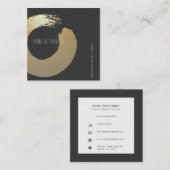 Zen Circle | Yoga Instructor | Meditation Telefonnummerkarte (Vorne/Hinten)