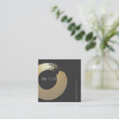 Zen Circle | Yoga Instructor | Meditation Telefonnummerkarte (Stehend Vorderseite)