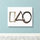 Zen Classics - Gibon Sengai - Kreis, Dreieck, Leinwanddruck (Insitu (Holzboden))