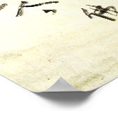 Zen Classics - Gibon Sengai - Meditierender Frosch Poster (Ecke)