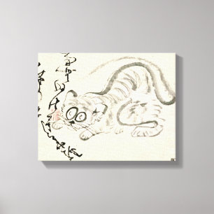Zen Classics - Gibon Sengai - Tiger Leinwanddruck