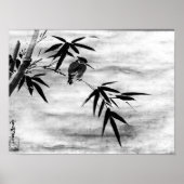 Zen Classics - Sesshu - Bird und Bamboo Poster (Vorne)