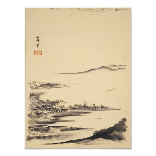 Zen Classics - Sesshu - Herbstlandschaft Fotodruck (Vorne)