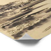 Zen Classics - Sesshu - Herbstlandschaft Poster (Ecke)