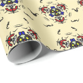 Zen Cream Symmetrie Geschenkpapier (Rolleneckpunkt)