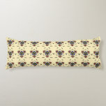 Zen Cream Symmetry Seitenschläferkissen<br><div class="desc">Sophisticated and symmetric tribal mandala pattern with elegant red and blue details on a warm cream background. This professional design brings a calming and artistic touch to any modern bedroom decor."</div>