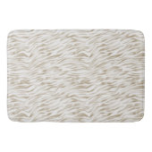 Zen Cream White Cocoa Brown Zebra Badematte (Vorderseite)