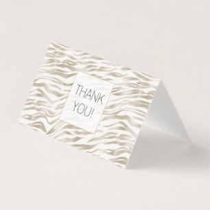 Zen Cream White Zebra Print Vielen Dank